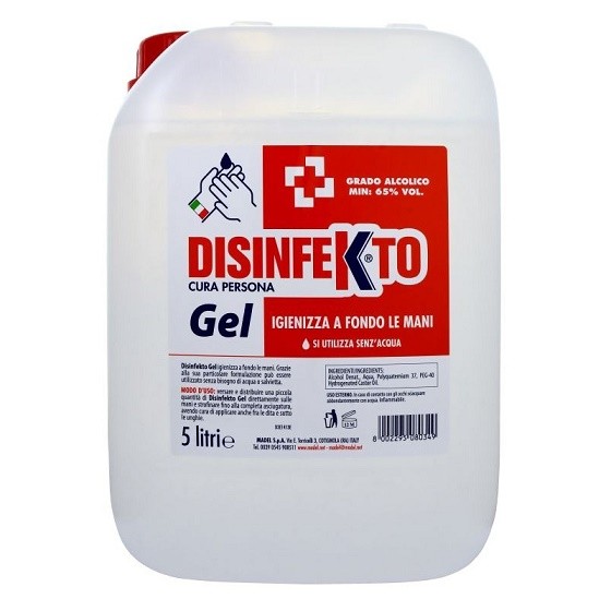 Disinfekto 5l gel na ruce /alkohol dezin - Kosmetika Hygiena a ochrana pro ruce Dezinfekce